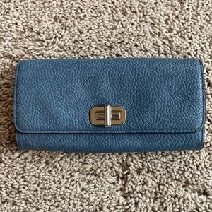 Michael Kors Blue Leather Wallet